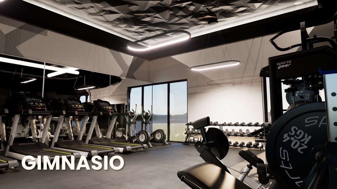 Gimnasio — render del desarrollador
